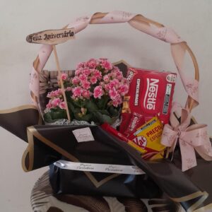 CESTA DE CALANDIVA E CHOCOLATE